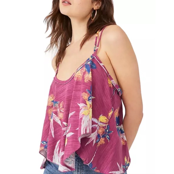 Free People Tops - Free People Floral Cotton Tank